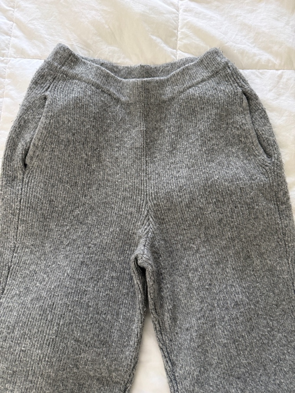 Gray Knit Lounge Pants